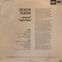 Laden Sie das Bild in den Galerie-Viewer, Tex Ritter : The Best Of Tex Ritter (LP, Comp, RE, Win)
