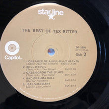 Load image into Gallery viewer, Tex Ritter : The Best Of Tex Ritter (LP, Comp, RE, Win)

