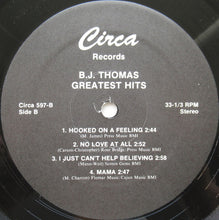 Load image into Gallery viewer, B.J. Thomas : Greatest Hits (LP, Comp)
