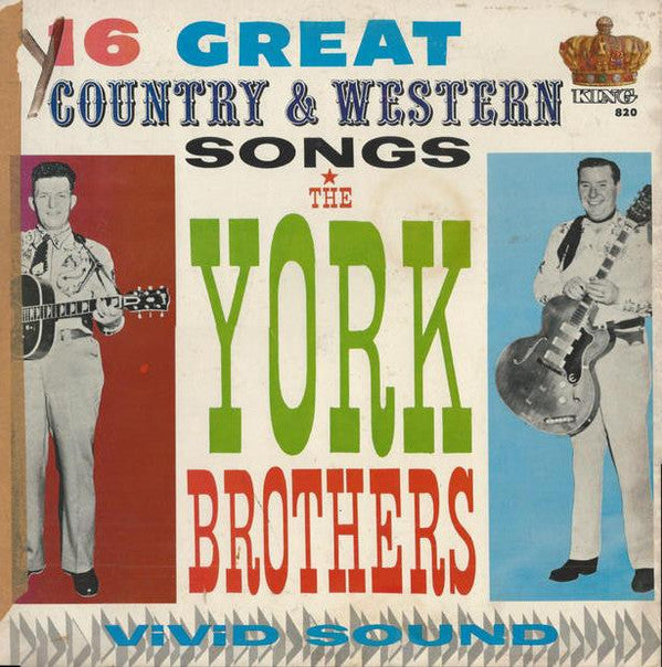 York Brothers : 16 Great Country & Western Songs (LP, Album, Mono)