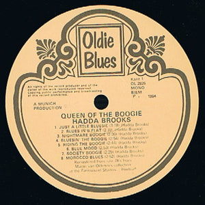 Hadda Brooks : Queen Of The Boogie (LP, Comp, Mono, RM)