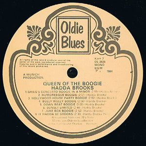 Hadda Brooks : Queen Of The Boogie (LP, Comp, Mono, RM)