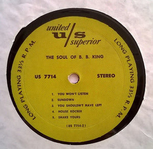 B.B. King : The Soul Of B.B. King (LP, RE)