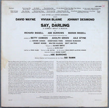 Load image into Gallery viewer, Jule Styne, Betty Comden, Adolph Green / Featuring David Wayne (3), Vivian Blaine, Johnny Desmond : Say, Darling (A Comedy About A Musical) (LP, Album, Mono, Roc)
