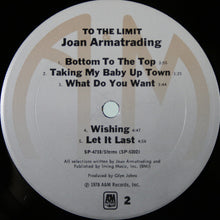 Laden Sie das Bild in den Galerie-Viewer, Joan Armatrading : To The Limit (LP, Album, San)
