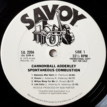 Load image into Gallery viewer, Cannonball Adderley : Spontaneous Combustion (2xLP, Comp, Promo, RE)
