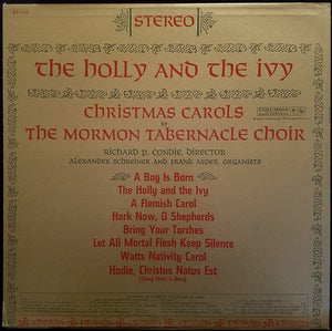 The Mormon Tabernacle Choir* : The Holly And The Ivy:  Christmas Carols By The Mormon Tabernacle Choir (LP, Album)