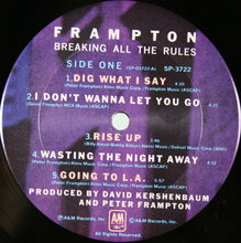 Laden Sie das Bild in den Galerie-Viewer, Peter Frampton : Breaking All The Rules (LP, Album, Pit)
