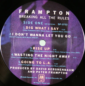 Peter Frampton : Breaking All The Rules (LP, Album, Pit)