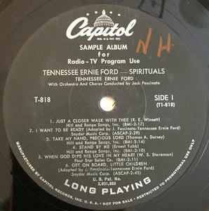 Tennessee Ernie Ford : Spirituals (LP, Album, Mono, Promo, Scr)