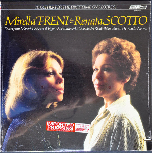 Mirella Freni, Renata Scotto : Duets From Mozart - Mercadante - Bellini (LP, Album)