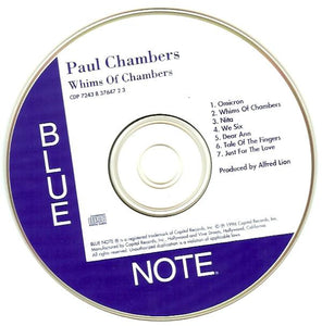 Paul Chambers Sextet : Whims Of Chambers (CD, Album, RE, RM)