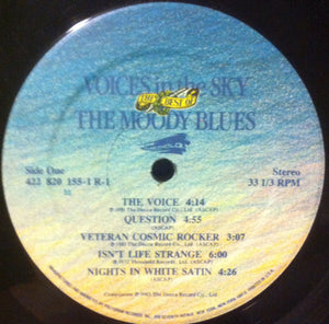 The Moody Blues : Voices In The Sky: The Best Of The Moody Blues (LP, Comp, 53)