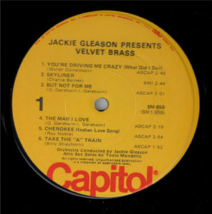 Jackie Gleason : Jackie Gleason Presents Velvet Brass (LP, Album, RE)
