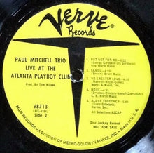 Load image into Gallery viewer, Paul Mitchell Trio : Live At The Atlanta Playboy Club (LP, Mono, Promo)
