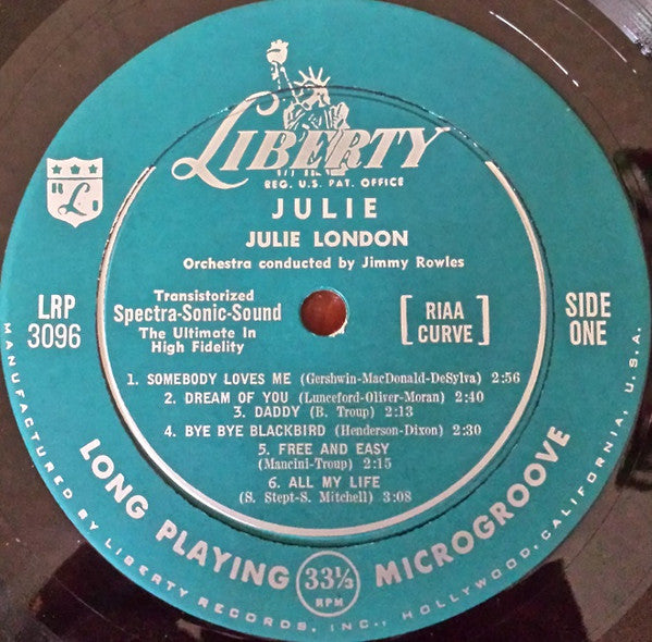 Buy Julie London : Julie (LP, Album, Mono) Online for a great price ...