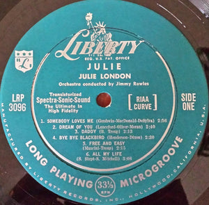 Julie London : Julie (LP, Album, Mono)