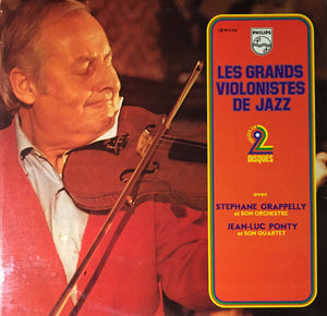 Stephane Grappelly Et Son Orchestre / Jean-Luc Ponty Et Son Quartet* : Les Grands Violonistes De Jazz (2xLP, Comp)