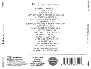 Bee Gees : Number Ones (CD, Comp)