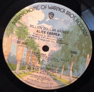 Alice Cooper : Billion Dollar Babies (LP, Album, RP, Gat)