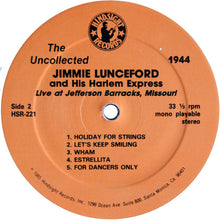 Load image into Gallery viewer, Jimmie Lunceford And His Harlem Express : Live At Jefferson Barracks, Missouri  1944 (LP)
