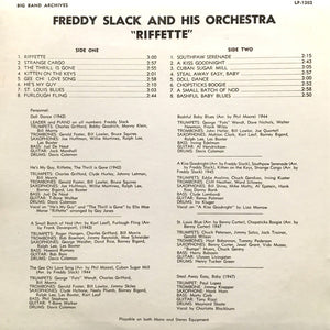 Freddy Slack And His Orchestra* : 'Riffette' (LP)