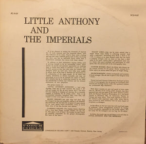 Little Anthony & The Imperials : Sing Their Big Hits  (LP, Comp)