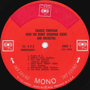 Charlie Christian With The Benny Goodman Sextet* And Orchestra* : With The Benny Goodman Sextet And Orchestra (LP, Comp, Mono, RP, 2-E)
