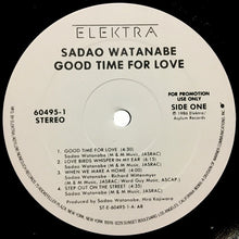 Laden Sie das Bild in den Galerie-Viewer, Sadao Watanabe : Good Time For Love (LP, Album, Promo)
