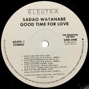 Sadao Watanabe : Good Time For Love (LP, Album, Promo)