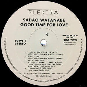 Sadao Watanabe : Good Time For Love (LP, Album, Promo)