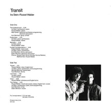 Laden Sie das Bild in den Galerie-Viewer, Ira Stein And Russel Walder* : Transit (LP, Album)
