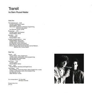 Ira Stein And Russel Walder* : Transit (LP, Album)