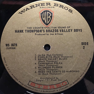 Hank Thompson's Brazos Valley Boys* : The Countrypolitan Sound Of Hank Thompson's Brazos Valley Boys (LP, Album)