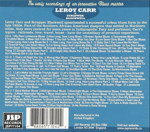 Leroy Carr & Scrapper Blackwell : Volume 1: 1928-1934 (Box + 4xCD, Comp, RM)