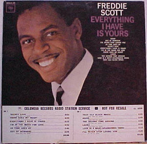 Freddie Scott (2) : Everything I Have Is Yours (LP, Album, Mono, Promo)