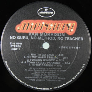 Van Morrison : No Guru, No Method, No Teacher (LP, Album, Hau)