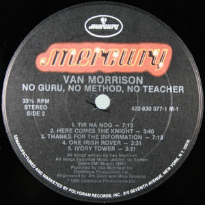 Van Morrison : No Guru, No Method, No Teacher (LP, Album, Hau)