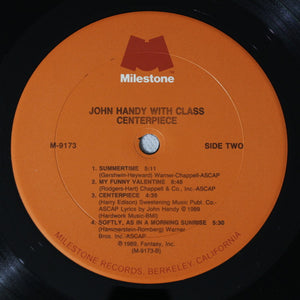 John Handy With Class : Centerpiece (LP, Album)