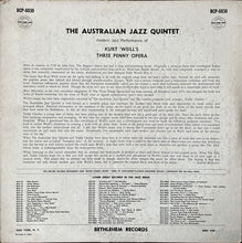 Laden Sie das Bild in den Galerie-Viewer, The Australian Jazz Quintet : Modern Jazz Performance Of Kurt Weill&#39;s Three Penny Opera (LP, Album, Mono)
