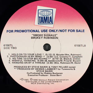 Smokey Robinson : Smoke Signals (LP, Album, Promo)