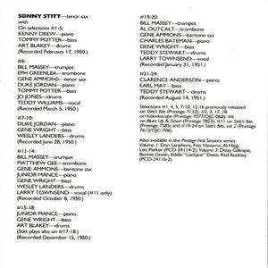 Sonny Stitt : Prestige First Sessions Vol. 2 (CD, Comp)