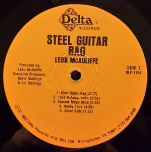 Leon McAuliffe : Steel Guitar Rag (LP, Comp)