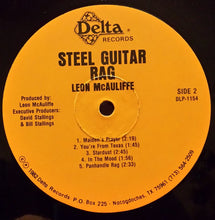 Laden Sie das Bild in den Galerie-Viewer, Leon McAuliffe : Steel Guitar Rag (LP, Comp)
