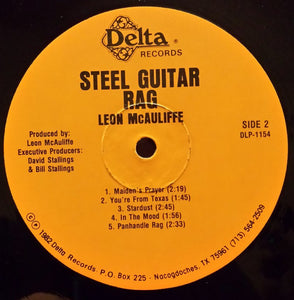 Leon McAuliffe : Steel Guitar Rag (LP, Comp)