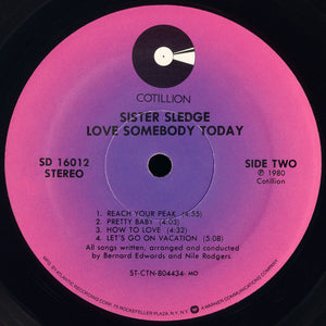 Sister Sledge : Love Somebody Today (LP, Album, MO)