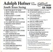 Load image into Gallery viewer, Adolph Hofner : South Texas Swing (CD, Comp)
