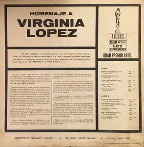 Maylen Con Trio Y Ritmos : Homenaje A Virginia Lopez (LP, Album)