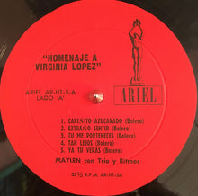 Load image into Gallery viewer, Maylen Con Trio Y Ritmos : Homenaje A Virginia Lopez (LP, Album)
