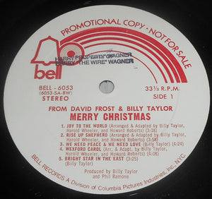 David Frost, Billy Taylor : From David Frost And Billy Taylor - Merry Christmas (LP, Album, Promo)